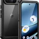 Lanhiem Pixel 10 Pro Case, IP68 Waterproof Dustproof Case with Built-in Screen Protector, Rugged Full Body Shockproof Protective Clear Cover for Google Pixel 10 Pro 6.3 Inch, Black