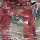 London Fog Women's Double Breasted Peacoat with Scarf, Red, Small