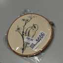 CGBHW Retro Bird Round Wall Art Decor, Vintage Rustic Bird Canvas Prints Framed, Farmhouse Cottagecore Floral Wall Art Hanging Decor for Home Gallery Bedroom Living Room Decorations, 10x10 Inch