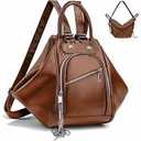 Women Retro Travel Backpack Fashion Lady Women Shoulder Bag Large Capacity Backpack For Women(Brown)