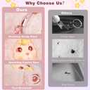 9inch Plush Bag Collection Crossbody Bags, Cute Girl Purses Fun & Unique Handbag Plush Shoulder Bag with Strap, Pockets (Light Pink)