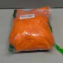 Laseniewa Sheer Curtains 84 Inches Long 2 Panels, Rod Pocket Short Curtain for Kitchen, Bedroom, Cafe Window(Orange 38" W x 84" L)