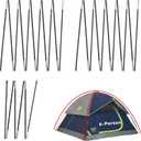 Upgraded 3 PCS Replacement Tent Poles for Coleman 6 Person Sundome Camping Tent, Camping Tent Accessories for Coleman Camping Tent, Pre-Assembled Fiberglass Replacement Pole Set