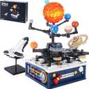 Solar System Model Building Blocks Sets Earth Moon and Sun Orrery Toy Educational Toys for Science Experiments Learning Kits 775 Pieces Gift for Kids (Tyxwz)