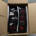 MOCW Tail Light Compatible With 1999-2006 Chevy Silverado 1500 2500 3500 2007 Classic,1999-2002 GMC Sierra 1500 2500 3500 Taillight Housing Replacement Left Driver & Right Passenger Side, Black/Smoke