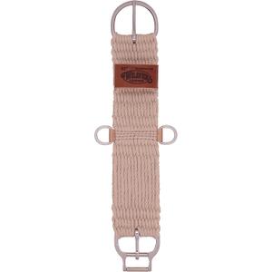 Weaver Equine Roper Horse Cinch, Mohair Blend 27 Strand Saddle Cinch Girth with Smart Cinch Buckle, Western Horse Riding Supplies, Natural (24")
