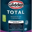 Glidden Total Interior Paint and Primer All-in-One, 1 Gallon, EggShell Base 2 (Midtone Base)