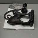 Solar Cat Garden Decor Outdoor Statue - Cat with LED Waterproof Sculptures Lights, Cute Pond/Yard Statues Outside Decoration, Home, Lawn, Patio, Resin Animal Ornament, Women/Gardening Gift