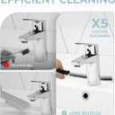 2 x SXhyf Cleaning Brush - Hard Bristle Crevice Cleaning Brush, Multifunctional Gap Scrub Brush, Kitchen Essentials, Bathroom Cleaner Tools for Household Use, Home, Window, Toilet, Stove (Red Bristle Red Handle)