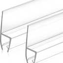 39in H-Type Shower Side Seal Strip, 12mm Frameless Glass Door Waterproof