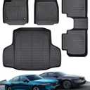 All Weather Floor Mats Cargo Liner for Honda Accord 2025 2024 2023 (Incl. Hybrid) for Accord LX/Sport/EX-L/Touring Accessories Heavy Duty Waterproof Nonslip Custom Front Rear Trunk Carpet Rug Set