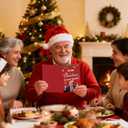 4 x Funny Trump Christmas Card, Holiday Greeting Card Humor Gift for Family and Friends  Hilarious & Heartfelt Xmas Card for Dad, Mom, Husband, Wife, or Colleagues  Premium Quality, Perfect for Christmas or Unique Gift