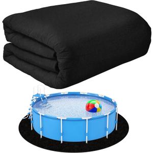 VICAMB 15ft Heavy Duty Round Pool Liner Pad for Above Ground Pool,Pool Ground Mat Under Pool Pad,Pool Bottom Liner Protector to Prevent Puncture and Extend Liner Life