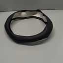 LKWLIKEI Nappa Leather Ultra-Thin Steering Wheel Cover, for Tesla Model 3/Y Steering Wheel Cover, Non-Slip Design and Interior Modification of car Accessories (Black)