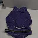 Lelepet Warm Dog Coat Waterproof Dog Jacket for Large Dogs Reflective Fleece Vest with Adjustable Buckle Hook & Loop Windproof Cold Weather Coats for Small Medium Large Dogs, Navy Blue, L