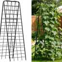 Heavy Duty Trellis for Climbing Plants, 59"x19.68" Adjustable Height Steel Cucumber Trellis, Powder Coated Metal Garden Trellis for Raised Beds,Tomatoes, Cucumbers & Outdoor Vines, 59"x19.68" - 1 Pcs