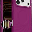 ORNARTO Vortuxe for iPhone 17 Pro Max Case 6.9" | 2X MIL-STD Protection | Camera Button Control | Compatible with MagSafe | Sleek Aesthetic Liquid Silicone Phone Cover | Fuchsia