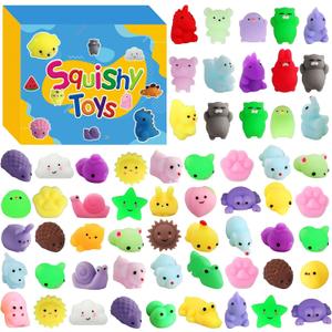 200 Pcs Mochi Squishy Toy, Kawaii Squishies Bulk Party Favors for Kids 4-8 8-12 Boys Girls Toddlers Teens Gift for Christmas Birthday Classroom Prizes Goodie Bag Stuffers