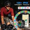 Smart Watch for Men Fitness Tracker: Military Make Answer Call Running Digital Mens Watches Waterproof Smartwatch Android Phone iPhone Samsung Compatible Sleep SpO2 Heart Rate Monitor Step Pedometer