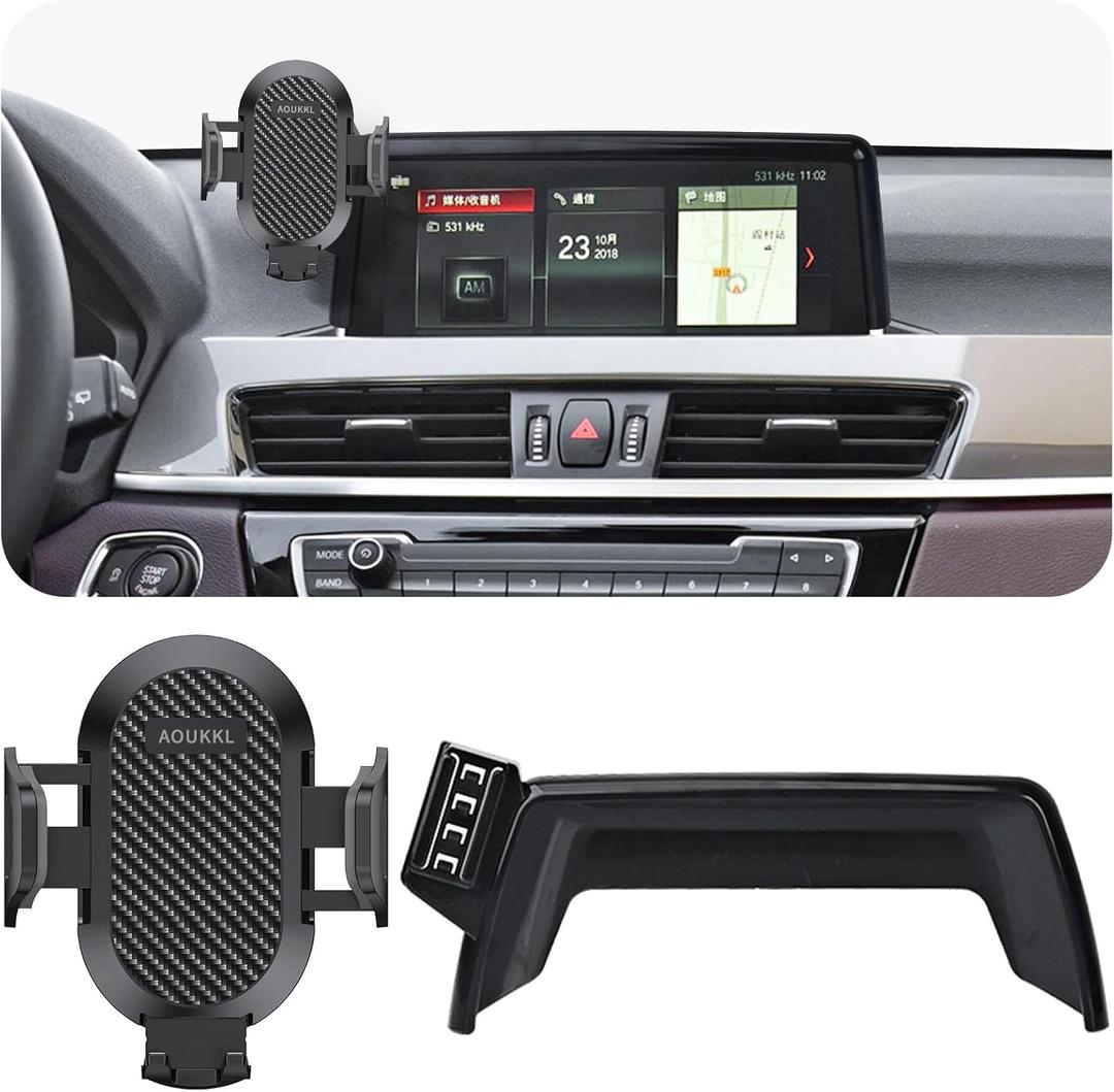 Car Phone Holder Fits for BMW X1 2016-2022/X2 2018-2023 Accessories(Only fit for 8.8-Inch Screen),Thick Cases Friendly,Cell Phone Mount for 4.7-7 in Phones