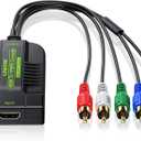 LiNKFOR 1080P HDMI to Component Converter HDMI to YPbPr Converter HDMI to Video Adapter HDMI to 5RCA RGB YPbPr Converter for HDTV box Apple TV PC PS3 Roku Blu-Ray DVD