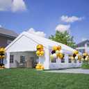 20x32 Party Tent Outdoor Tents for Parties with Removable Sidewalls,Heavy Duty Gazebo Canopy Tent W/ 10 Windows & 2 Double Zipper Doors,Gazebo for Wedding Backyard Event,White