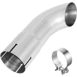 2.5 Inch Inlet Turn Down Exhaust Tip, Universal Stainless Steel Exhaust Tips with Clamp for 2.5 Inch OD Tailpipes,9 Inch Overall Length (2.5")