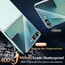 For Samsung Galaxy Z Flip 7 Screen Protector, 2 Inside Flexible Film& 2 Front Tempered Glass& 2 TPU Back Protector& 2 Metal Camera Lens Protector, Full Protector Anti-Scratch, Easy to Install