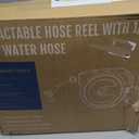 Giraffe Tools Retractable Garden Hose Reel 1/2"78FT Wall Mount Auto Rewind