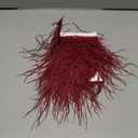 Soarer Burgundy Feather Trim - 2Yards 5-7inch Feathers Trim for DIY Sewing Clothing,Jewelry,Jewelry,Wedding,Home Party(Burgundy)