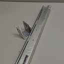 LONTAN Undermount Soft Close Drawer Slides 18 Inch Hidden Bottom Mount Full Extension Cabinet Rails with Rear mounting Bracket and Locking Devices 1 Pair Concealed Drawer Runners 100lb Load Capacity