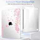 May Chen Compatible with MacBook Neo 13 inch Case 2026 Model A3404, Plastic Hard Shell,Keyboard Cover,Screen Protector,Dust Plug, for MacBook Neo 13" with A18 Pro Chip, Cherry Blossom