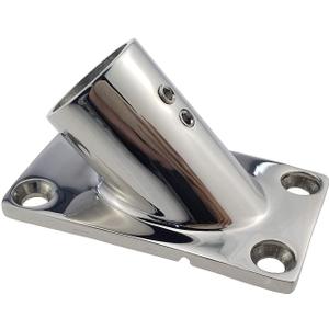 NRC&XRC Boat Hand Rail Fitting-45/60/90/30 Degree 1 inch Rectangular Base-Marine 316 Stainless Steel usd by Boats/Awning