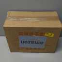 Dumplings Storage with 4 Layers, Stackable with Buckle, Lid & Handle for Cookies Wonton Donuts Box Organizer For Fridge, Milk-Brown