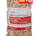 1InTheOffice Thick Heavy Duty Rubber Bands, Beige, Size 64, 380 Pack