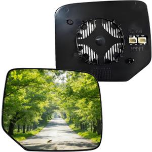 Passenger Side Mirror Replacement Glass for Honda Pilot 2009-2015, Backing Plate Power Heated Right Side View Mirror Glass for Honda Pilot 2009 2010 2011 2012 2013 2014 2015
