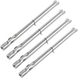 QuliMetal Grill Parts for Weber Genesis 330  SUS304 Grill Burners for Weber Genesis E310, E320, E330, S310, S320, S330 (2011-2016), Front Control Knob Gas Grills Replace Weber 62752, 4-Pack