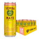 Yerba Madre Organic Sparkling Yerba Mate, Grapefruit Ginger, 80mg Natural Plant Based Caffeine, Smooth Energy & Focus, Carbonated, 12 Oz (Pack of 12) (Packaging May Vary)