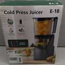 EanOruus Juicer Machines, 3-in-1 Cold Press Juicer with 6.5" Extra Large Chute, 100oz Large Capacity, AC Motor, Makes Juice, Nut Milk & Sorbet, Premium Gray