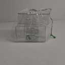 ZENFUN Set of 3 Small Stackable Storage Bins with Hinged Lid, Acrylic Organizer Box, Clear Makeup Organizer Box, Cosmetic Case for Home, Office