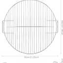 Replacement Cooking Grate, Fits 22 inch Weber Charcoal Grills (22" Original Kettle and Original Kettle Premium, Master-Touch, Bar-B-Kettle, Performer), Silver