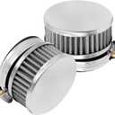 48mm-52mm Stainless Steel Air Intake Filter with Clamp Fits for Motorcycle Scooter (2)