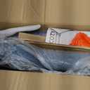 NEO Chair Criss Cross Chair No Wheels Armless Cross Legged Office Desk Wide Comfy Vanity Makeup Chair Adjustable Computer Task for Home Office Fabric (Blue)