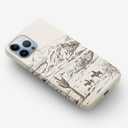 Vintage Cowboy Case for iPhone 13 Pro,Abstract Wild West Landscape Pattern,Cool Trendy Smooth Bright Tough PC Case Compatible with iPhone 13 Pro