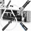 Transfer Pump Battery Operated Electric Siphon Pump for Gas, Fuel, Diesel, Water Transfer 2.4 GPM Flow Oil Extractor, 47 Inches Hose-Easy to Use Hand Fuel Pump, Multi-Use Siphon Transfer Pump(Grey)