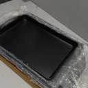 Professional Non-Stick Baking Sheets Set, 3-Piece Heavy Duty Carbon Steel Cookie Sheets with Oven Safe & Even Heating for Baking, Roasting, Cooking (Black)