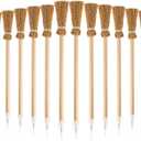 Zonon 12 Pieces Witch Broom Pencils Witch Party Favors Party Supplies for Kids Teens Adults Classroom Supplies