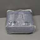 Blue Linen Curtains 108 Inches Long for Living Room 2 Panels Set Back Tab Pocket Farmhouse Boho Light Filtering Semi Sheer Dusty Stone Blue Curtains for Bedroom Dining Room, 9 FT Tall, Grey Blue, 50"W x 108"L