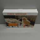 Fuzzy Bird Chick Brooder (12''*8'') Brooder Heater for Chicks Ducks and Birds Incubation Heating Keep Chicks Warm Newly Upgraded Temperature Adjustable Height Adjustable Chick Heating Plate - Green