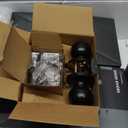 Lanwandeng (6 Sets) All Keyed Same Entry Knobs&Single Cylinder Deadbolt for Exterior Front Doors, Matte Black Finish Round Ball Entry Door Lock with Same Keys